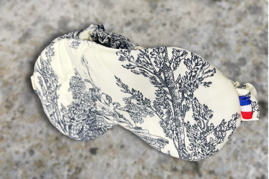 Masque raffiné pour le sommeil en tissu patrimonial